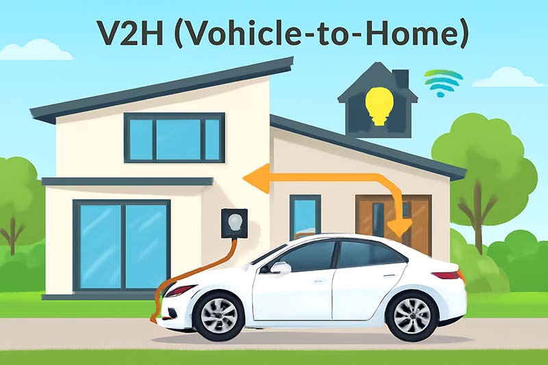 Az elektromos autó, mint háztartási akkumulátor – A V2H technológia jövője